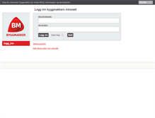 Tablet Screenshot of intranett.byggmakker.no